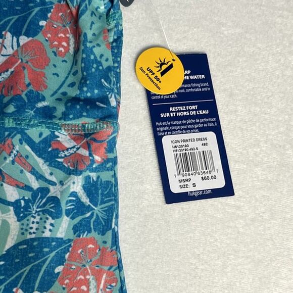 NWT Huk Dress Women's Small Icon Printed Sleeveless Size Small UPF 50 - Picture 3 of 8